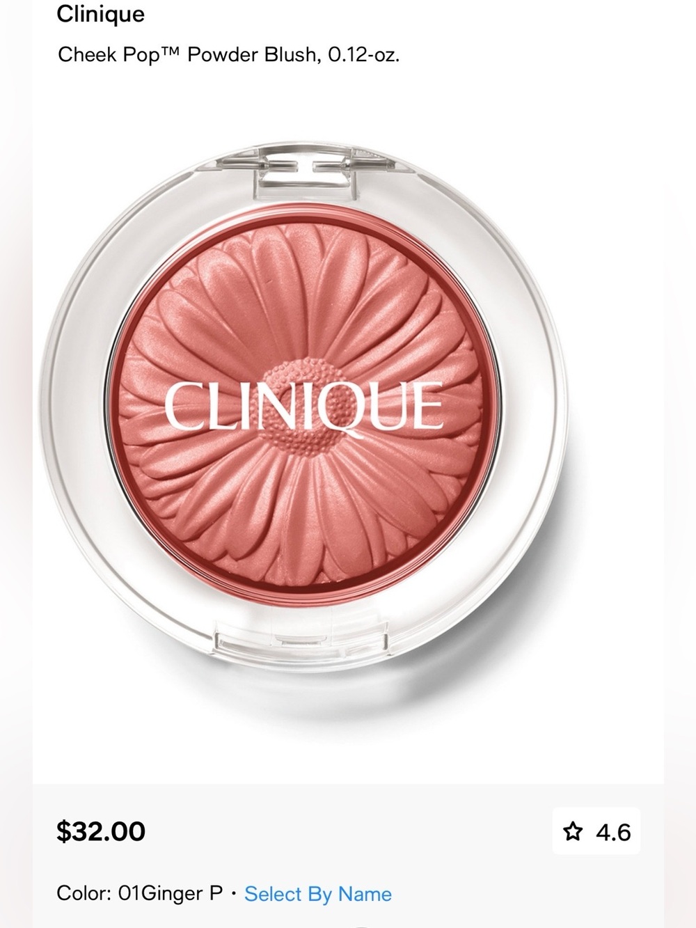 Clinique Blush Cheek Pop Blush - Color Ginger Pop #01